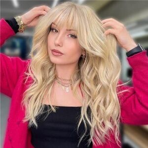 Wavy Curly Blonde Wigs for Women